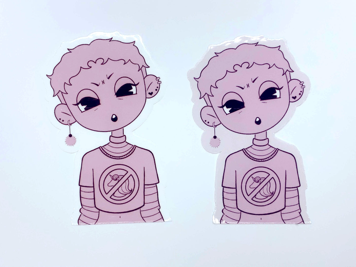 No More Unicorns Sticker (Monochrome)