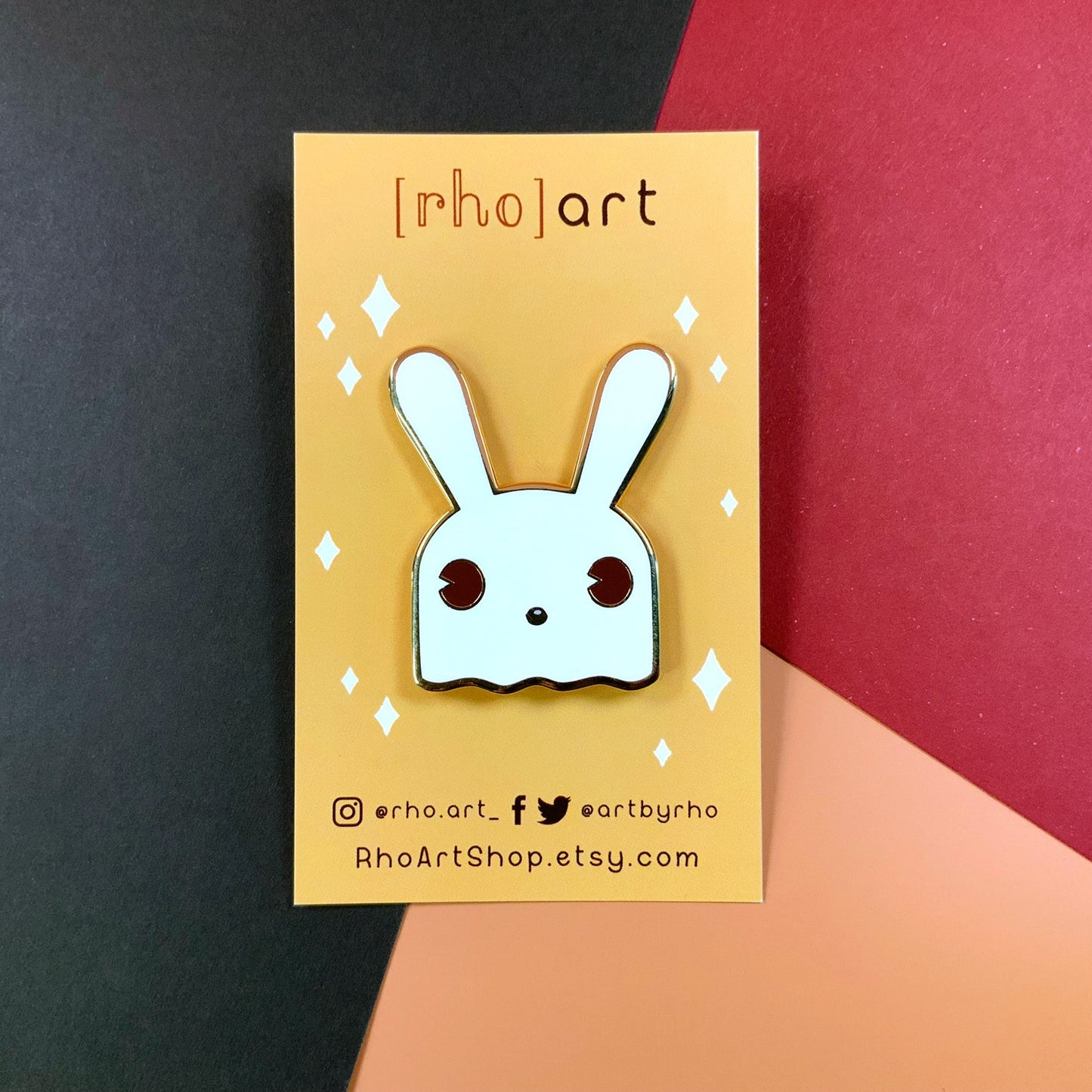 Ghost Bunny Pin