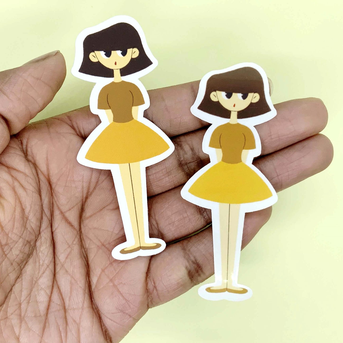 Yellow Momo Sticker