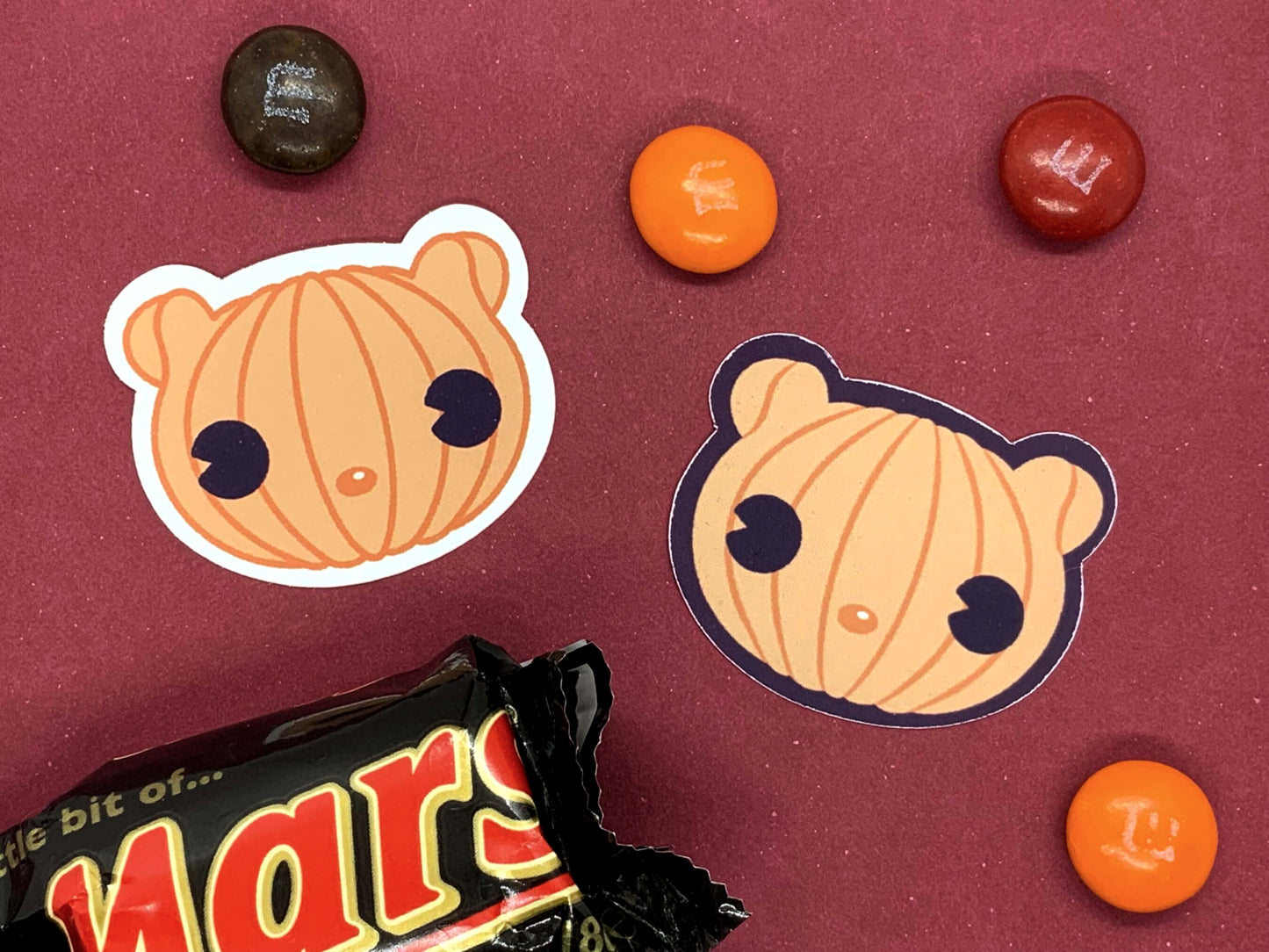 Pumpkin Bear Sticker
